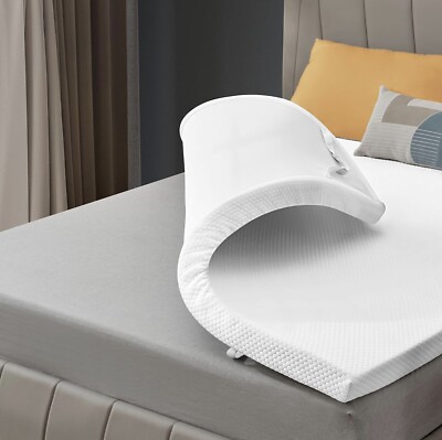 Twin Size Cooling Memory Foam Mattress Topper 3 Inch Gel  Z-hom