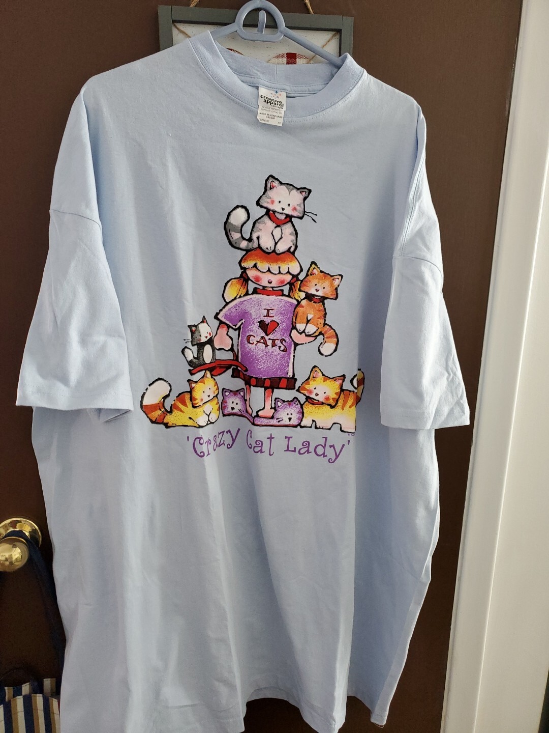 WOMENS PLUS SIZE CRAZY CAT LADY SLEEP SHIRT NEW 2/3X eBay