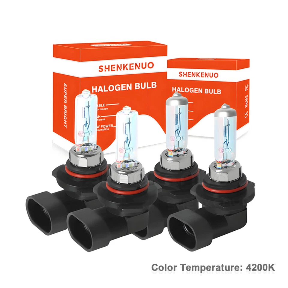 For 1999-2003 Lexus RX300 4Pcs HalogenHeadlight High Low Beam Bulbs 9005+9006 - Image 3 of 4