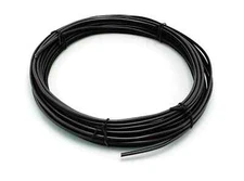 12 AWG Black Solid Copper Grounding Wire Cut Per Length Cable Satellite 5 - 50ft