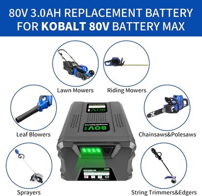 80V 3.5Ah Battery Replacement for Kobalt 80V Battery Max KB3080-06