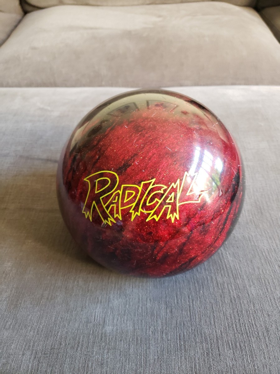 Radical The Spy 15 Lb Bowling Ball Red Black Pre Drilled - VERY