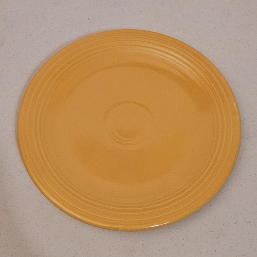 Fiesta 13" Chop Plate Original Yellow Glaze 1938-1969 Single Wet Foot HLC USA