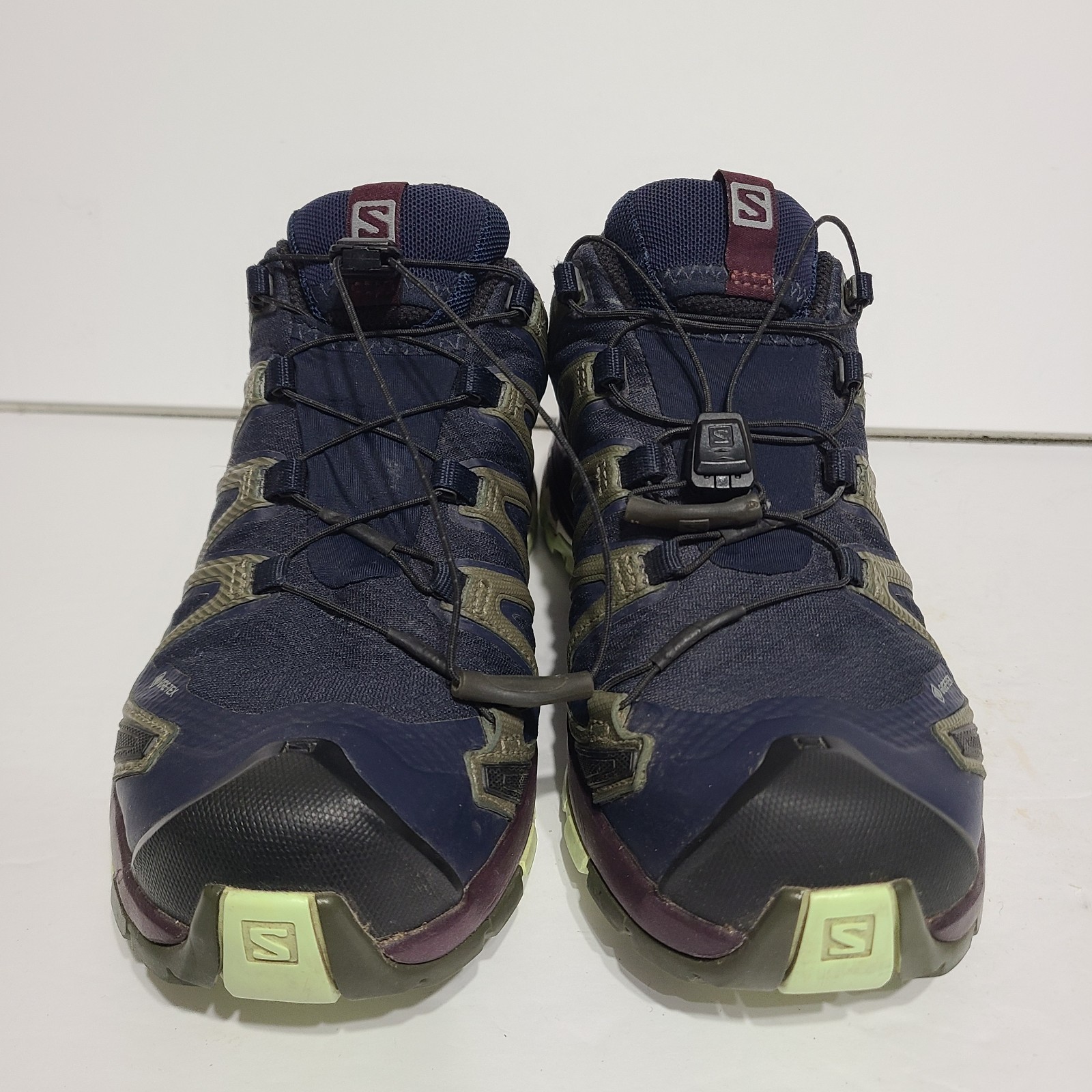 Scarpe da donna B42 Salomon Blu XA Pro 3D V8 Gore tex Trail Hiking taglia 6 5