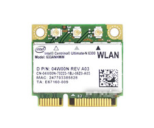 Intel 6300 633ANHMW Mini PCI-E 300M Dual Band 3 Antenna Wireless WLAN Card