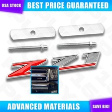 Red Metal Front Grille Emblem For Silverado Sierra Z71 Grill Badge Accessories