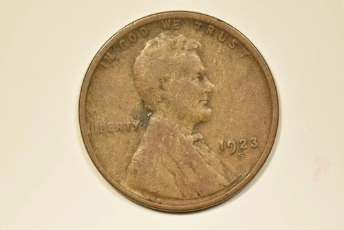 1923-S 1C Lincoln Wheat Cent Very Good or better S18123