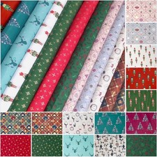 Weihnachtsstoffe Baumwolle Stoffe mit Gold Glitzer Deko Weihnachten