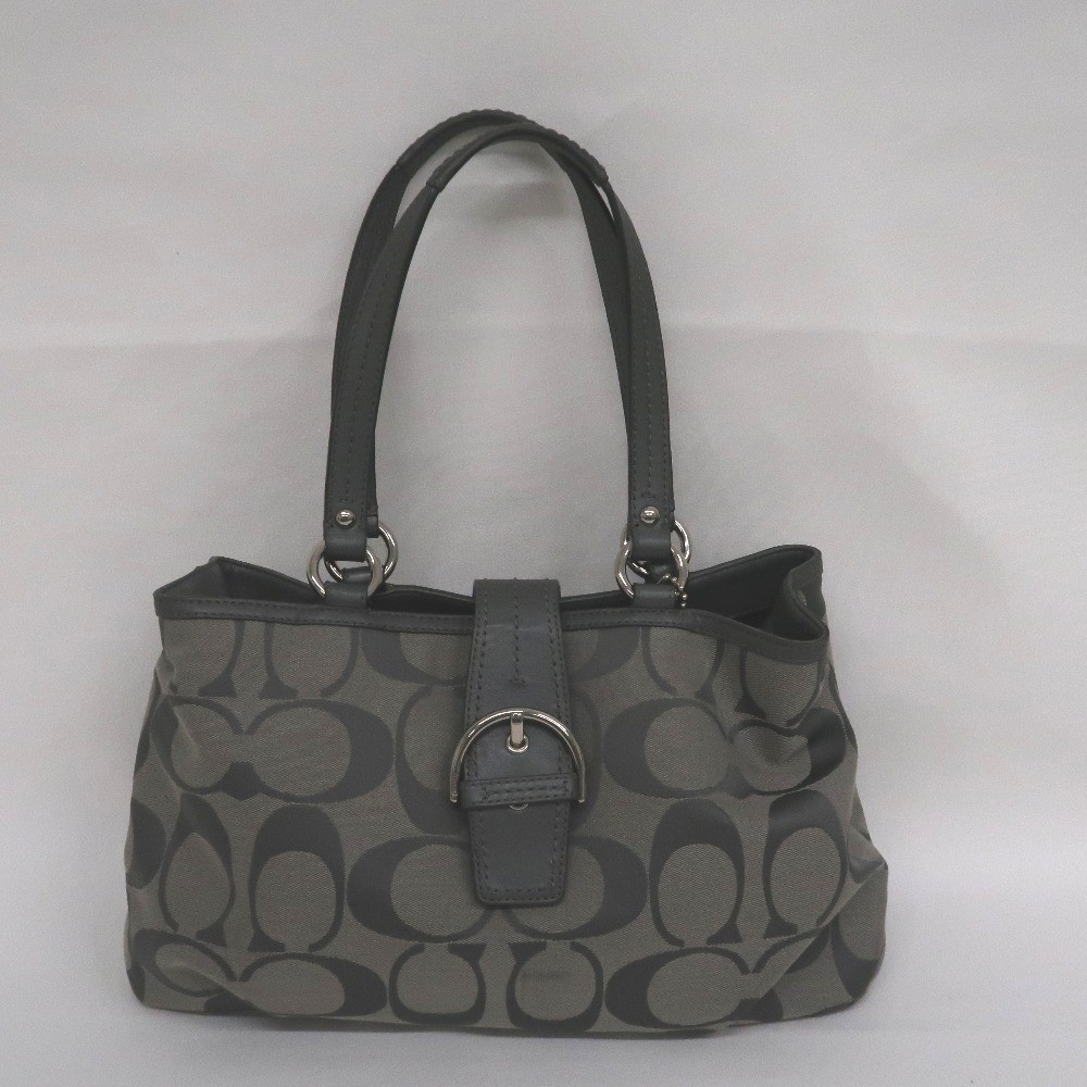 Coach Signature Tote Shoulder Bag Authentic Preowned 38x23x10cm
