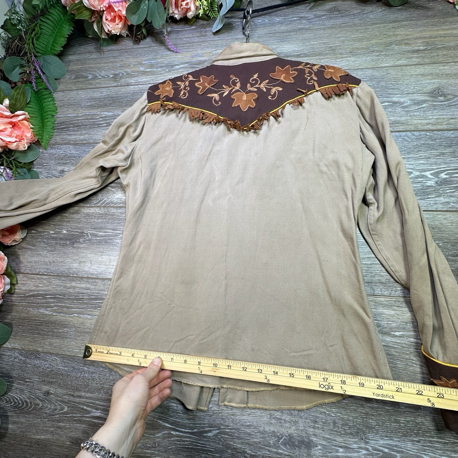 1940/50s California RanchWear Cowboy Western Pearl Snap Vintage Shirt Size 15