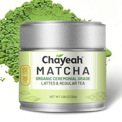 CHAYEAH, Jade Select Matcha   Organic Ceremonial Grade Matcha Green Tea Powde...