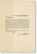 [Confederate Imprints] Samuel Cooper GENERAL ORDERS NO. 40 MARCH 29, 1864 [VG+]