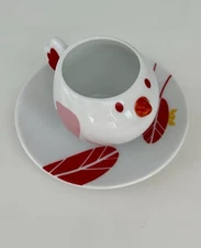 Thomas Rosenthal bird chicken espresso cup and saucer porcelain