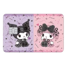 Hello Kitty Kuromi Sanrio My Melody Credit Debit Card Skin Cover Sticker 1PC