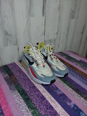 Nike Air Max 270 React Bauhaus Phantom Blue Yellow AT6174-002 Women's Size 7.5