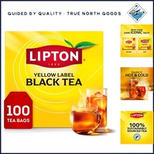 Smooth Black Tea Bags with Orange Pekoe for Energy Boost, 100 Total Bags