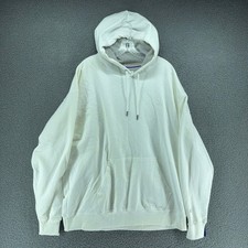 New Champion Powerblend Hoodie Mens 2XL White Pullover Sweatshirt NWT