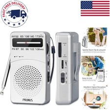 J-166 Portable AM FM Radio - Lightweight, Excellent Reception for Adventures