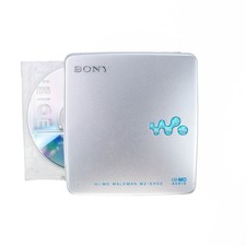 Sony MZ-EH50 Silver  Blue Hi-MD Minidisc Player walkman Demo / Plays 