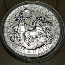 2017 20th Anniversary Chariot ( 1997-2017 Privy ) 1oz Silver Britannia - Rare