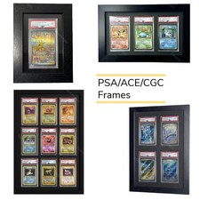 Trading Card Wall Mountable Display Frame For Pokemon PSA/ACE/CGC Graded Slabs