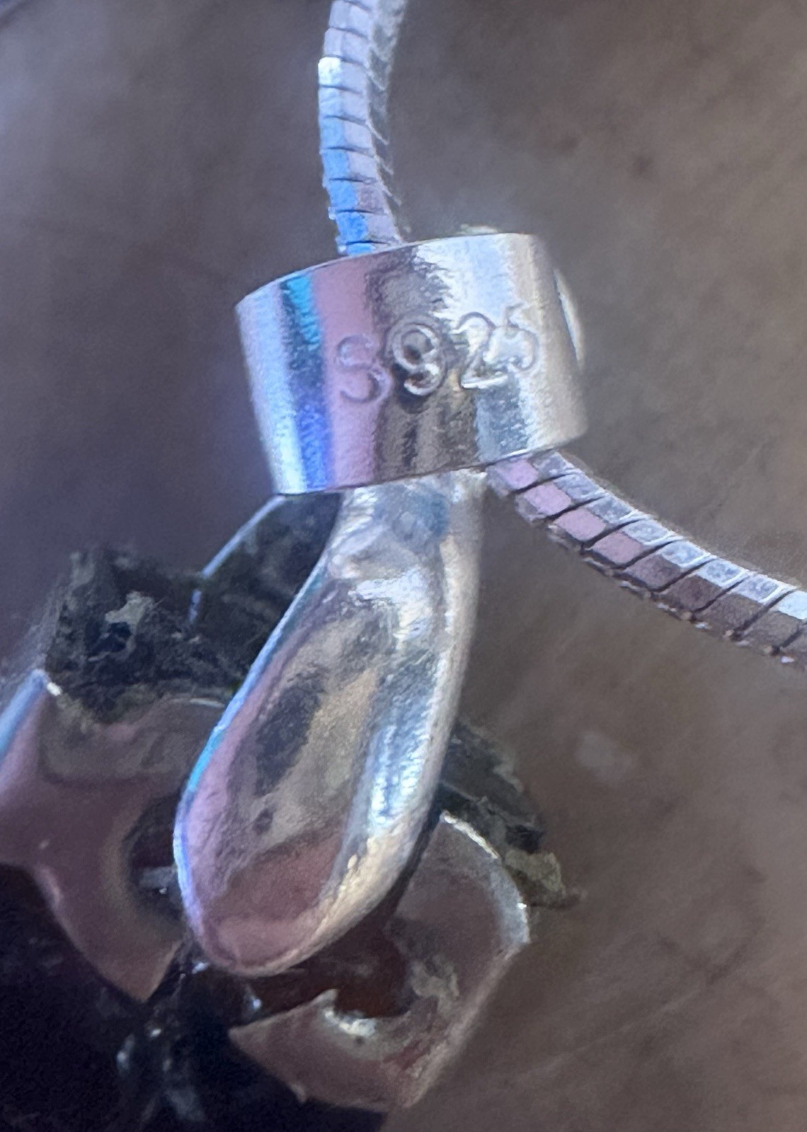 Gorgeous Rainbow Rectangular Ammolite Doublet 925… - image 8