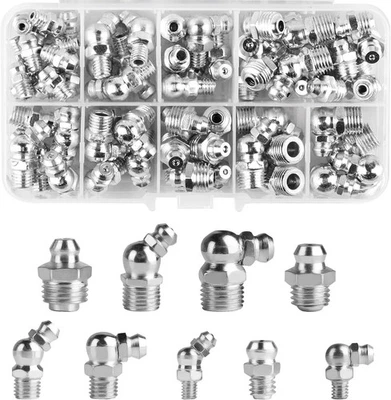 Langlebige Schmiernippel Set für Fettpresse, Hydraulik und Schmierpressen - Bild 1 von 4