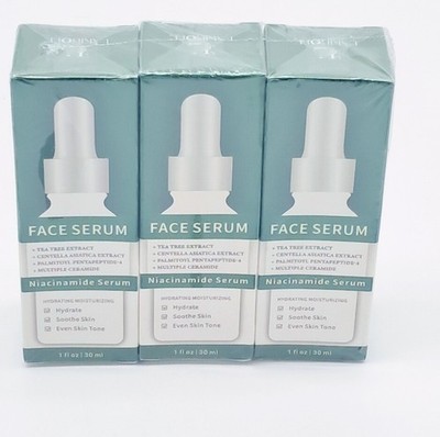 Lakibole Niacinamide Face Serum 3-Pack Tea Tree & Centella 1oz/30ml Each