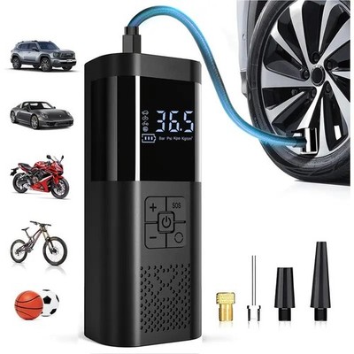 Portable Air Compressor Tire Inflator 150psi Car Tire Pump, LED Light,faster One