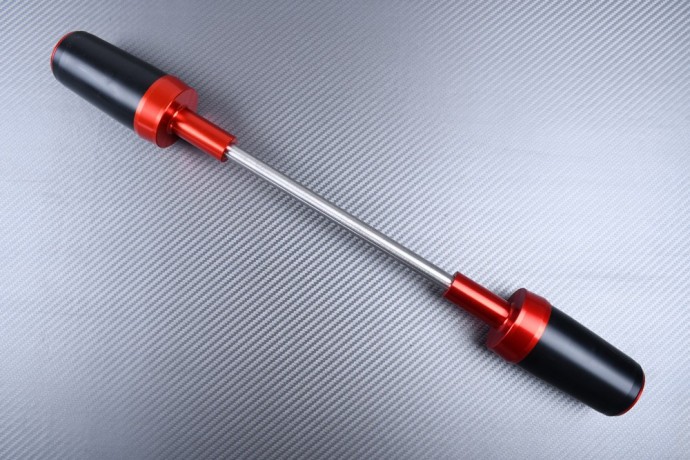 Tampons de protection rouge Ducati HM 1100 en aluminium CNC et delrin
