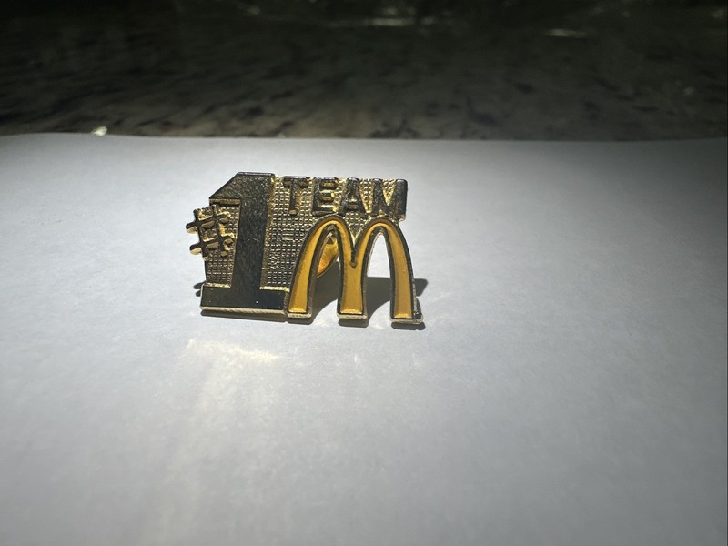 Vintage McDonald's # 1 Team Arches Enamel Lapel Pin Employee Award