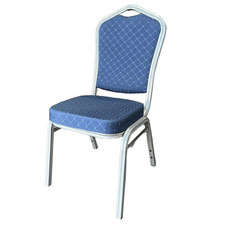 Blue Dining Chairs Set Knocker Back Metal Banquet Party Wedding Hall Chruch Red