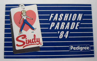 Original Vintage Pedigree Sindy Puppenkleidung Fashion Parade 84 Faltblatt 1984