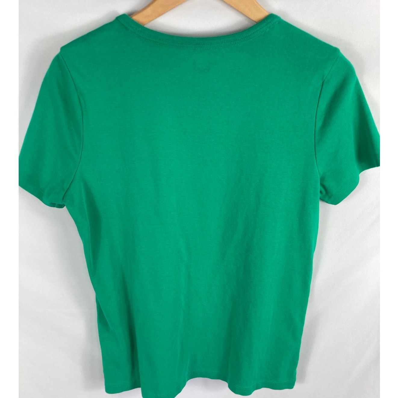 Lands End Green Basic Tee Size Large - image 3