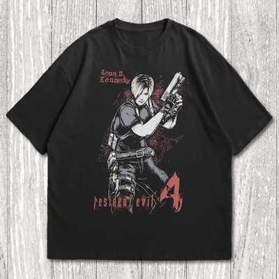 Leon kennedy T-shirt, Resident Evil 4, Horror Video Game Movie T-Shirt