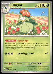 Lilligant 007/159 Journey Together Common Pokémon TCG