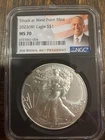 1oz silver eagle 2023 W NGC MS70 Biden