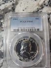 1961 Franklin Silver Half Dollar 50c Proof Coin. Graded PCGS PR66