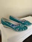 Life Stride Canvas Wedge Heel Turquoise White Trim Matisse 9M — photo 1