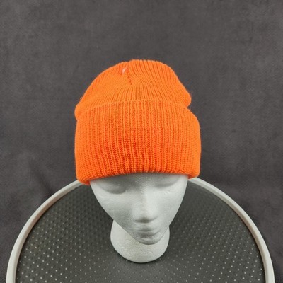 Outfitter Ridge Hat Beanie Fitted One Size Blaze Orange Cuff Mens Hunting Winter