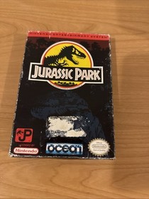 Jurassic Park (NES) Complete In Box Tested W/ Manual Box Protector Authentic