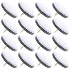 16PCS Nail-On Furniture Sliders Chair Glides Floor Protectors for Carpet Floors