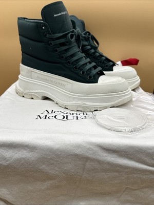 Alexander McQueen Tread Slick High Top Boots Green Size 39 US 9 Women s 676721
