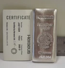 Heraeus .999 Silver 10 oz Bar W/ COA Serial #JA61304