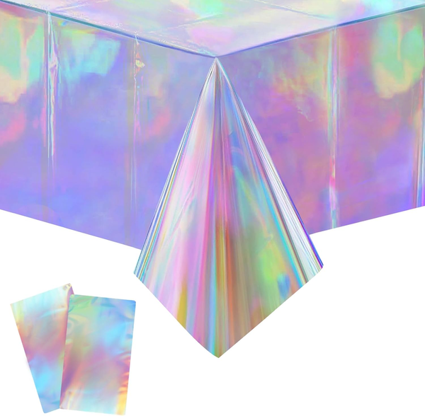 Party Tischdecke Glitzer, 2 StüCk Bunt Glitzer Party Tischdecke 137 X 274 Cm, Ge-image