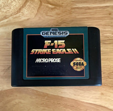 MicroProse F-15 Strike Eagle II Sega Genesis Simulation Game Cartridge w/ Manual
