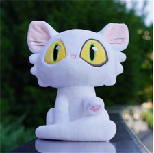 Suzume White Cat Daijin Cosplay Plush Toy Cartoon Soft Stuffed Doll Mascot 25CM