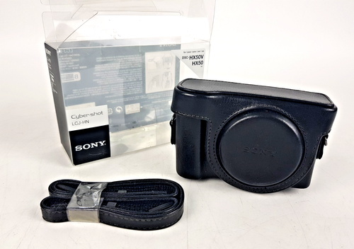 Sony LCJ-HN Black Case For Cyber-shot DSC-HX60V HX60 HX50V HX50 Camera + strap