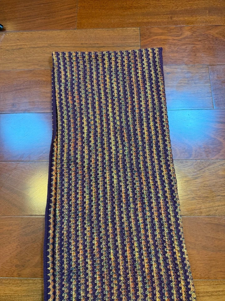 Bufanda Tejida Missoni Foulard X-Long Mezcla Lana Etiqueta Naranja | 72"L 13"W Foto 4 de 4