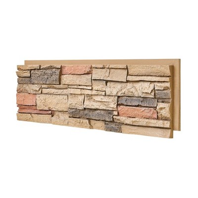 Faux Stone Wall Panels 1-Pack (3.25 Sq Ft) PU Stone Veneer Siding, Mortarless...